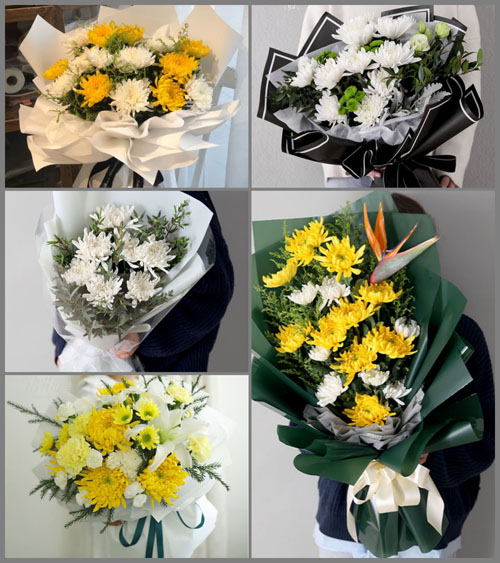 广东江门市鹤山市共和镇泮坑村白事花束代送